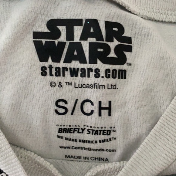 Star Wars Mandalorian 2 piece short sleeve pajama set Size Small NWT - Picture 6 of 7